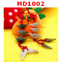 MD1002 : ก้อนทองหยก 3 ก้อน แขวนมือถือ
