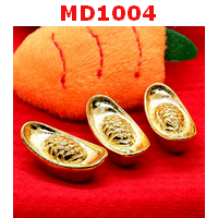 MD1004 : ก้อนทองโลหะชุบทอง ชุด 3 ก้อน