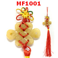 MF1001 : เงื่อนไร้ปลายหยกเหลือง แขวนกระเป๋า