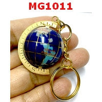 MG1011 : พวงกุญแจลูกโลกคริสตัลสีน้ำเงิน