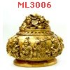 ML3006 : โถมั่งคั่งทองเหลืองใหญ่