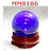 MM0106 : ลูกแก้วใสสีน้ำเงิน (30mm)(W)