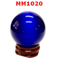 MM1020 : ลูกแก้วตาแมว สีน้ำเงิน (40mm)