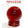 MM1038 : ลูกแก้วใสสีแดง (40mm)(W)