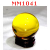 MM1041 : ลูกแก้วใส สีเหลือง (40mm)