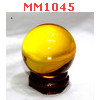 MM1045 : ลูกแก้วใส สีเหลืองทอง (40mm)