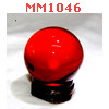 MM1046 : ลูกแก้วใส สีแดง (40mm)