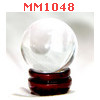MM1048 : ลูกแก้วใสสีขาว (40mm)(W)