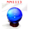 MM1113 : ลูกแก้วใส สีน้ำเงิน (50mm)