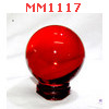 MM1117 : ลูกแก้วใส สีแดง (50mm)