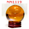 MM1119 : ลูกแก้วใส สีส้ม (50mm)(W)