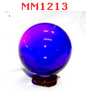MM1213 : ลูกแก้วใส สีน้ำเงิน (60mm)