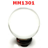 MM1301 : ลูกแก้วใส พร้อมขาตั้ง (80mm)