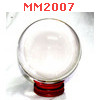 MM2007 : ลูกแก้วใสมีฟองอากาศ พร้อมขาตั้ง (100mm)