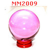 MM2009 : ลูกแก้วใส สีชมพู (110mm)