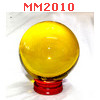 MM2010 : ลูกแก้วใส สีเหลือง (110mm)