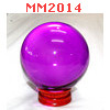 MM2014 : ลูกแก้วใส สีชมพูม่วง (110mm)