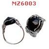 MZ6003 : แหวนโรเดียมหัวทรายเงิน