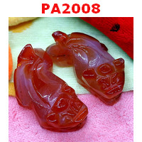 PA2008 : ปี่เซียะคู่ตั้งโต๊ะ หินสีแดง