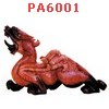 PA6001 : ปี่เซียะคู่ตั้งโต๊ะ หินสีแดง