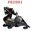 PB2001 : ปี่เซียะคู่ตั้งโต๊ะ สีเขียวดำ