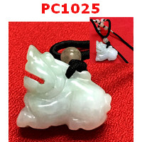 PC1025 : สร้อยคอปี่เซียะ หยกเขียวเนื้อละเอียด