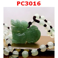 PC3016 :  ปี่เซียะหยกเขียวพร้อมสร้อย