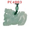 PC4003 : สร้อยคอปี่เซียะหยกขาวอมเขียว