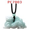 PC7003 : สร้อยคอปี่เซียะแม่ลูกหยกขาว&ขาวอมเขียว