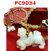 PC9034 : ปีเซียะหยกแม่ลูก สร้อยคอหยก