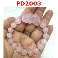 PD2003 : สร้อยข้อมือปี่เซียะโรสควอตซ์