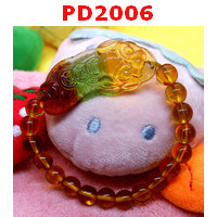 PD2006 : สร้อยข้อมือปี่เซียะแก้ว 3 สี