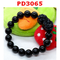 PD3065 : สร้อยข้อมือปี่เซียะหินอะเกตสีดำ