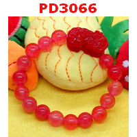PD3066 : สร้อยข้อมือปี่เซียะหินสีแดง