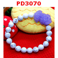 PD3070 : สร้อยข้อมือปี่เซียะหินสีม่วง