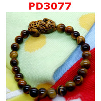 PD3077 : สร้อยข้อมือปี่เซียะหินไทเกอร์อาย