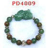 PD4009 : สร้อยข้อมือปี่เซียะหยกเขียว+หินยูนาไค้ท์