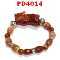 PD4014 : สร้อยข้อมือปี่เซียะหินสีแดง