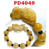 PD4049 :  สร้อยข้อมือปี่เซียะหยกน้ำผึ้ง