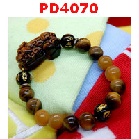 PD4070 : สร้อยข้อมือปี่เซียะหินไทเกอร์อาย