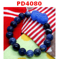 PD4080 : สร้อยข้อมือปี่เซียะหินหยกสีฟ้า