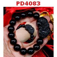 PD4083 : สร้อยข้อมือปี่เซียะหินดำ