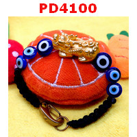 PD4100 : สร้อยข้อมือปี่เซียะทองเ+ตาสวรรค์ เชือกถัก
