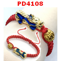 PD4108 : สร้อยข้อมือปี่เซียะสีทองลงยา เปลี่ยนสีได้