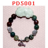 PD5001 : สร้อยข้อมือปี่เซียะหยกขาวอมเขียว