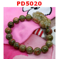 PD5020 :  สร้อยข้อมือปี่เซียะหยก+ยูนาไค้ท์