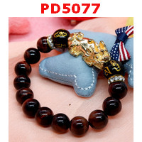 PD5077 : สร้อยข้อมือปี่เซียะทอง+คาถาทิเบต