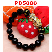 PD5080 : สร้อยข้อมือปี่เซียะทอง+คาถาทิเบต