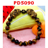 PD5090 : สร้อยข้อมือปี่เซียะไทเกอร์อายคู่เล็ก