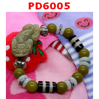 PD6005 : สร้อยข้อมือปี่เซียะหยกเขียวมะนาว